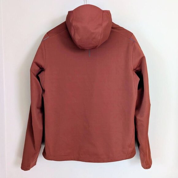 Men's Lululemon Fleece Back Soft Shell Jacket Coat Burnt Orange Terracotta XL - Picture 2 of 9